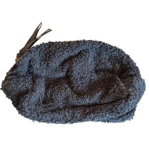 Haomy Black Small Fuzzy Erode Pouch